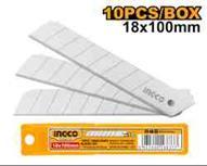 Ingco HKNSB112 - RECAMBIO 10 CUCHILLAS CUTTER 18X100MM