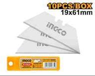 Ingco HUKB61001 - RECAMBIO 10 CUCHILLAS CUTTER 19X61MM
