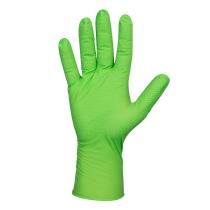 Jbm 54371 - GUANTES VERDES DESECHABLES  TEX.DIAM. T-XL 7,0MIL (100 UDS.)