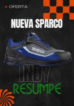 CALZADO DE SEGURIDAD SPARCO 0753739GSAZ - ZAPATO SPARCO INDY S3 TG 39 GR/AZ