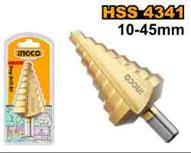 Ingco AKSDS10453 - BROCA ESCALONADA HSS 4341 10-45MM