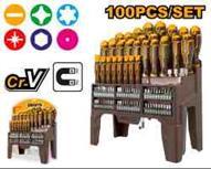 Ingco HKSD10028 - JGO DESTORNILLADORES 100 PCS