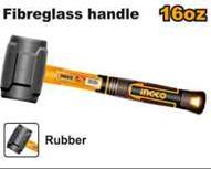 Ingco HRUH8816 - MAZA GOMA NEGRA 16 OZ