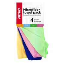 AMIO 01983 - KIT DE 4 PANOS DE MICROFIBRA 30X30 CM