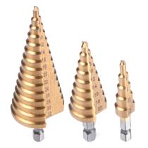 AMIO 03271 - JUEGO DE 3 BROCAS ESCALONADAS  METAL 4-32MM