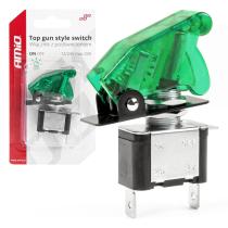 AMIO 03093 - INTERRUPTOR ESTILO TOP GUN VERDE (ILUMINADO) 12/24V 20A ON/O