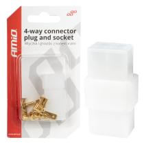 AMIO 03514 - CONECTOR CON TERMINALES MACHO/HEMBRA AMIO-03514