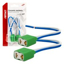 AMIO 03054 - ARNES/ ENCHUFE CERáMICO RECTO 2 UND. H7 CABLE 15 CM