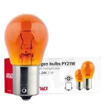 AMIO 01005 - BOMBILLAS HALóGENAS PY21W BA15S 24V 21W AMBER 10 UNID.