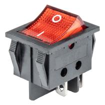 AMIO 02462 - INTERRUPTOR RECTANGULAR ROJO 12V/230V (ILUMINACIóN) BU02
