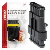 AMIO 03521 - CONECTOR CON TERMINALES MACHO/HEMBRA AMIO-03521
