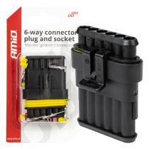AMIO 03522 - CONECTOR CON TERMINALES MACHO/HEMBRA AMIO-03522