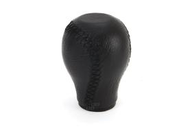 AMIO 01755 - POMO CAMBIO DE MARCHAS DE CUERO ESTANDARD HILOS NEGROS