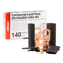 AMIO 04121 - CONECTORES Y TUBOS DE ALAMBRE TERMOCONTRAíBLE 140UDS AMIO-04
