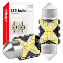 AMIO 04235 - BOMBILLAS LED CANBUS 12SMD FESTOON C5W 2016 31MM WHITE 12/24