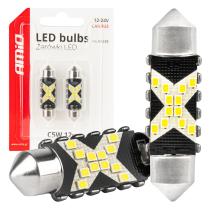 AMIO 04238 - BOMBILLAS LED CANBUS 12SMD FESTOON C5W 2016 41MM WHITE 12/24