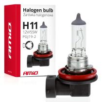 AMIO 01159 - BOMBILLA HALóGENA H11 12V 55W UV FILTER (E8)