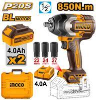 Ingco CIWLI2085 - LLAVE IMPACTO 20V 850NM