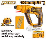 Ingco CRHLI20168 - MARTILLO COMBINADO 20V 16MM