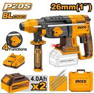 Ingco CRHLI202287 - MARTILLO COMBINADO 20V 26MM COMPLETO