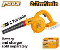 Ingco CABLI20028 - SOPLADOR 20V