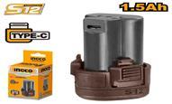 Ingco FBLI12153E - BATERIA 12V 1,5AH