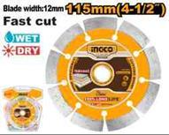 Ingco DMD0111513 - DISCO DIAMANTE SEGMENTADO 115MM 12MM