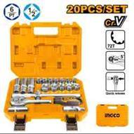 Ingco HKTS12201 - JGO VASOS 1/2' 20 PCS