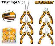 Ingco HMPS06115 - JGO MINI- ALICATES 115MM 6 PCS