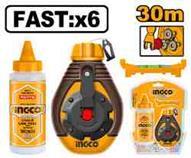 Ingco HCLR0630 - TIRALINEAS RAPIDO 30 MTS + AZUL