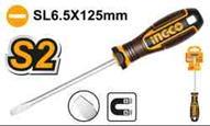 Ingco HSDSL6125 - DESTORNILLDOR PLANO 6,5X125MM