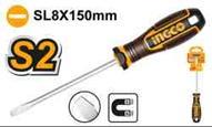 Ingco HSDSL8150 - DESTORNILLDOR PLANO 8X150MM