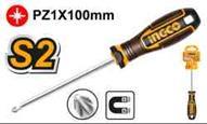 Ingco HSDPZ1100 - DESTORNILLADOR POZIDRIV PZ1X100MM