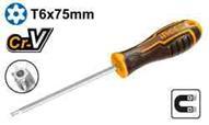 Ingco HSDT06075 - DESTORNILLADOR TORX T6X75MM