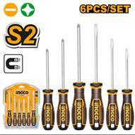 Ingco HKSDS0628 - JGO DESTORNILLADORES 6 PCS