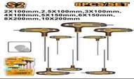 Ingco HHKT80818 - JGO LLAVES ALLEN MANGO T 8 PCS