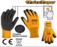 Ingco HGNF03 - GUANTE NITRILO NEGRO