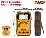 Ingco DM360011 - MULTIMETRO DIGITAL 600V