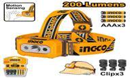 Ingco HHL013AAA8 - LINTERNA FRONTAL 200 LUMENS