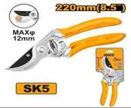 Ingco HPS0109 - TIJERA PODA 220MM MAX 12MM