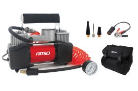 AMIO 01136 - COMPRESOR DE AIRE PARA COCHE 2 CILINDROS 12V HQ ACOMP-04