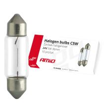 AMIO 01000 - BOMBILLAS HALóGENAS C5W FESTOON 36MM 24V 10 UNID.