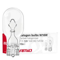 AMIO 02549 - BOMBILLAS HALóGENAS T15 W16W W2.1X9.5D 12V 10 SZT (PCS) 10 U