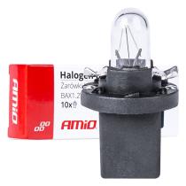 AMIO 03371 - BOMBILLAS HALóGENAS T5 B8.5D 12V 8.5W BAX1.2W WHITE 10UNID.