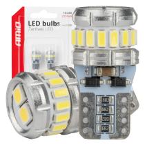 AMIO 04260 - BOMBILLAS LED CANBUS T10 W5W 16SMD 2SMD 3014 3030 BLANCO 12V