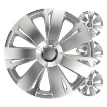 AMIO 5790 - TAPACUBOS COCHE 4PCS SET ENERGY PLATA 16' COLOR BOX