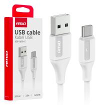 AMIO 03918 - CABLE USB A USB-C 3A 200CM FULLLINK AMIO-03918