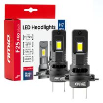 AMIO 04720 - KIT LED SERIE F25 PRO BLACK FULL CANBUS H7 68W 12V 24V AMIO-