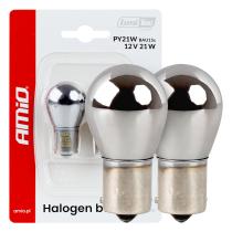 AMIO 04629 - BOMBILLAS HALóGENAS PY21W 12V21W BAU15S LUMITEC CHROME DOS U