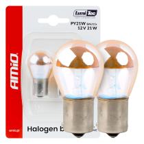 AMIO 04627 - BOMBILLAS HALóGENAS PY21W 12V21W BAU15S LUMITEC AMBER CHROME
